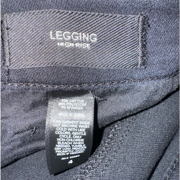 Express distressed high waisted black legging skinny jean size 4 - Picture 10 of 11